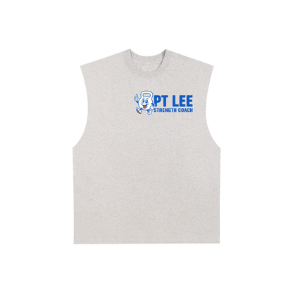 Raw Edge Cotton Tank Top