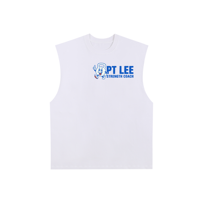 Raw Edge Cotton Tank Top