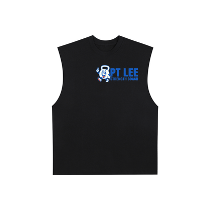 Raw Edge Cotton Tank Top